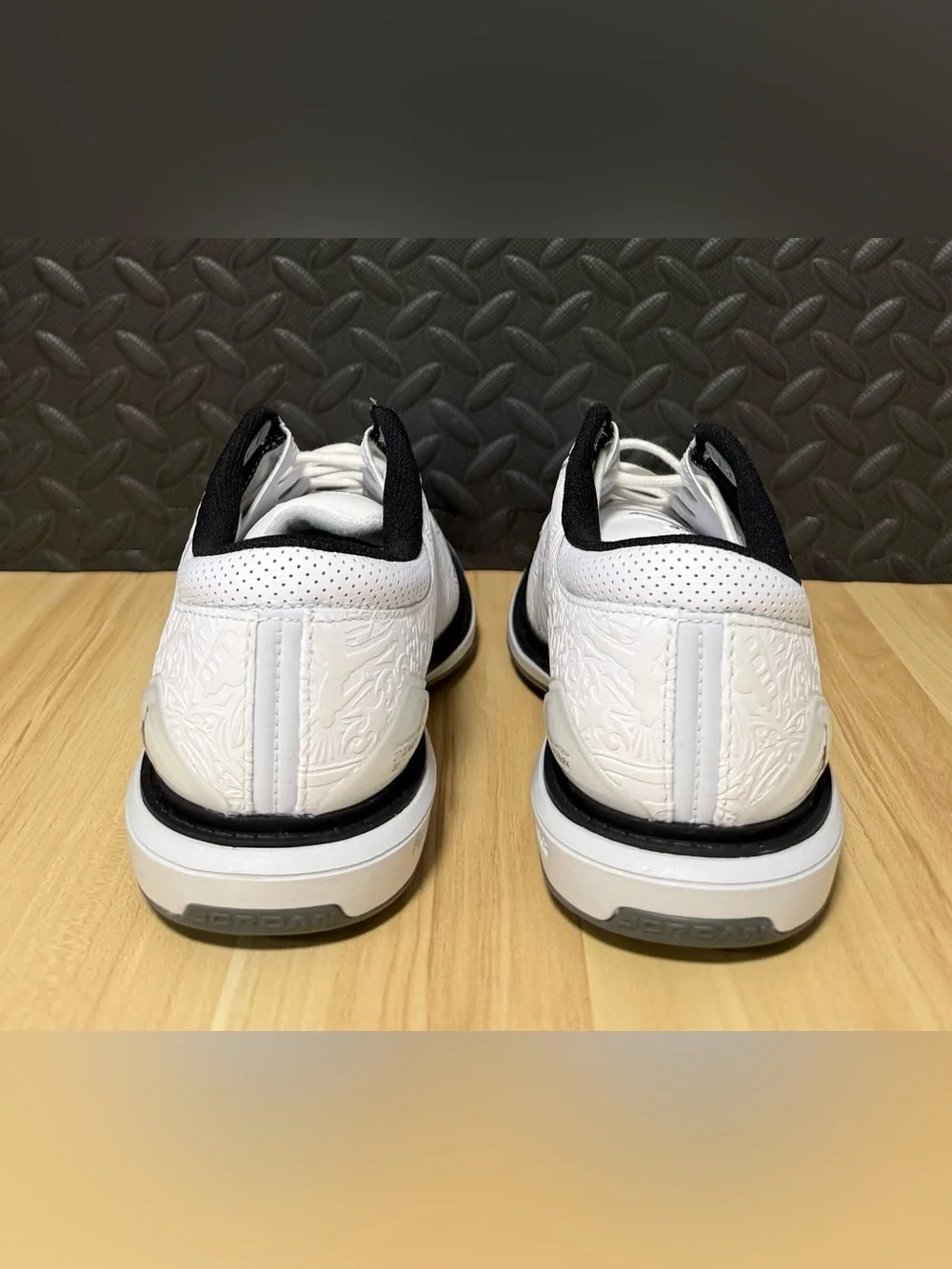 Nike Air Jordan ADG 5 Golf Shoes White Black Platinum FQ6642-102 Mens Size 8